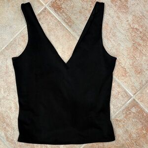 Express Black Deep V-Neck Tank Top